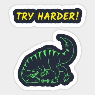 Try Harder! Sticker